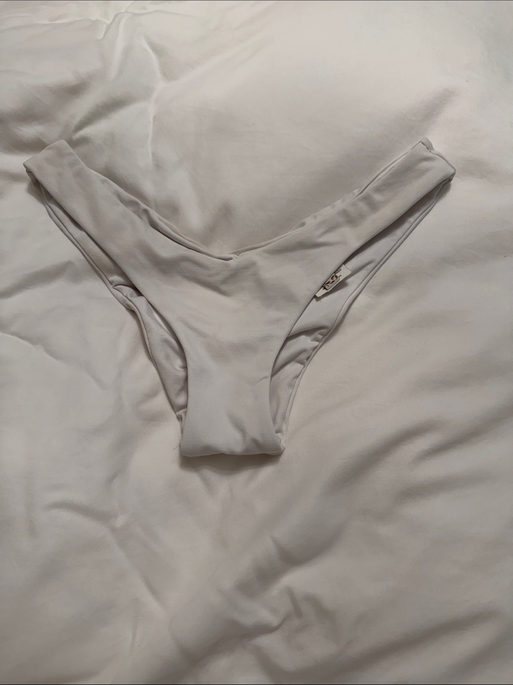 BECCA Cream High-Cut Bikini Bottom